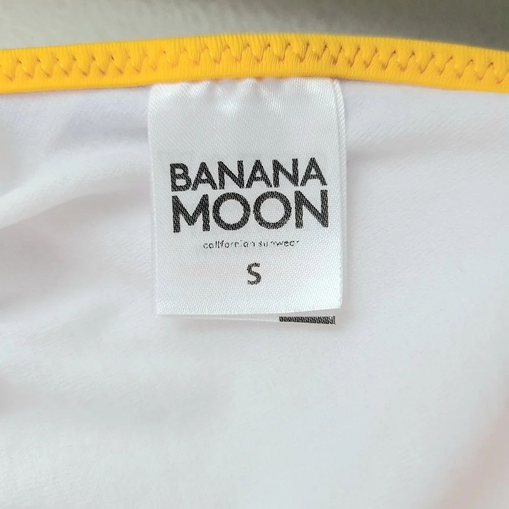Banana Moon Blue Striped Floral Triangle Bikini Top